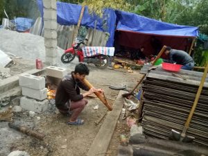 Rauchpause in Ban Trang