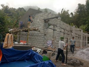Maurerarbeiten in Ban Trang