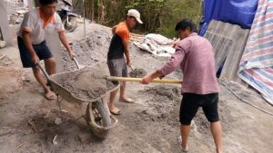 Baustelle in Ban Trang